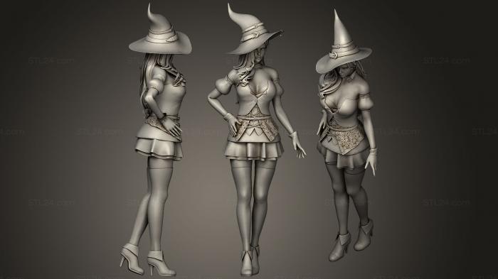 Figurines simple (GAME READY Witch, STKPR_0503) 3D models for cnc